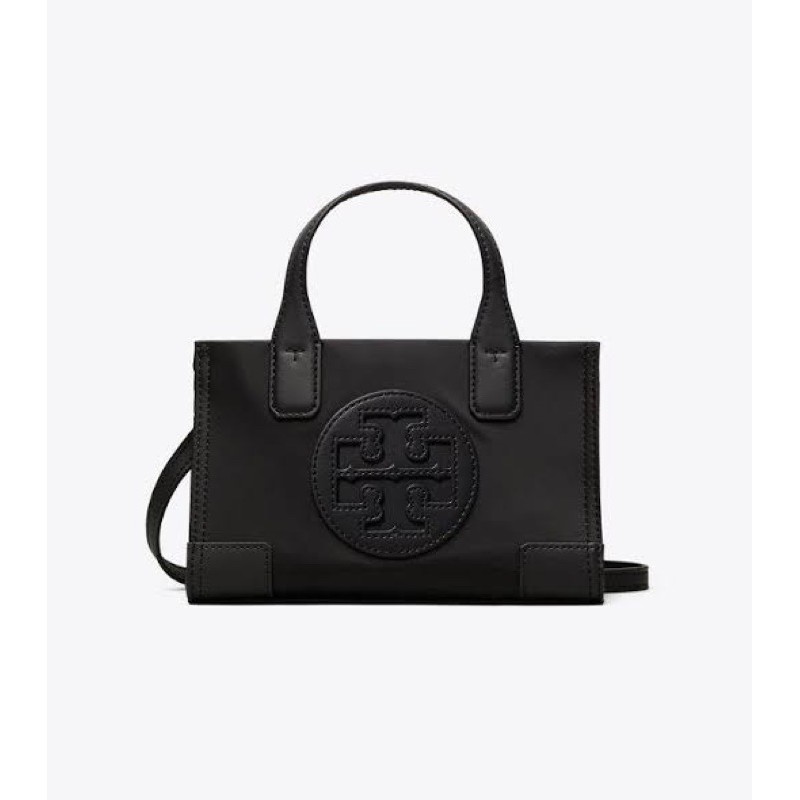 tory burch tb ella mini micro tote bag black