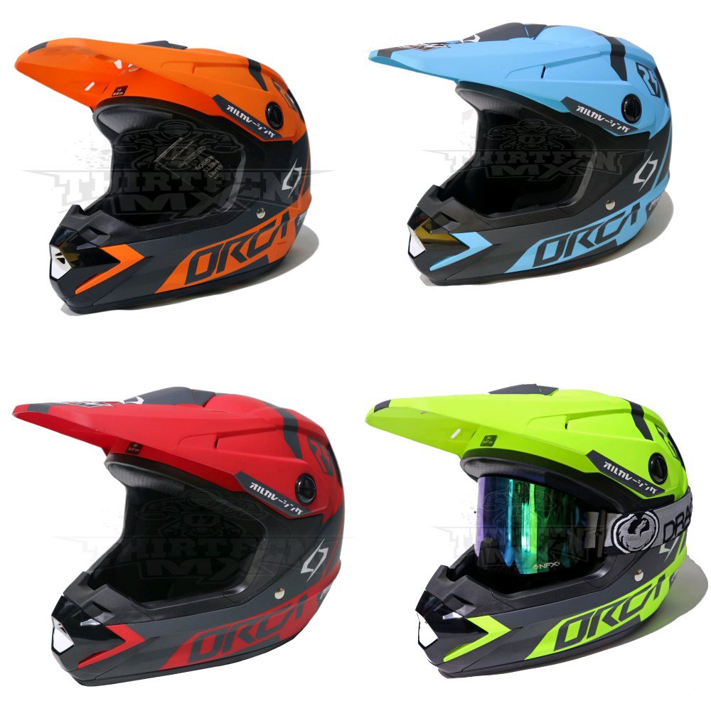 Helm RSV Atom X Orca Cross Trail Not JPX KYT GM AIROH AGV ARAI Supermoto Terbaik