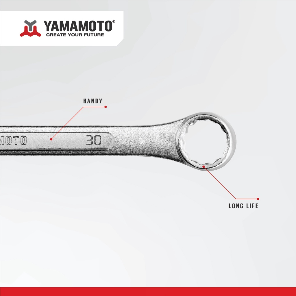 YAMAMOTO Kunci Ring Pas Set / Set Combination Wrench / 14 pcs (8-32mm)