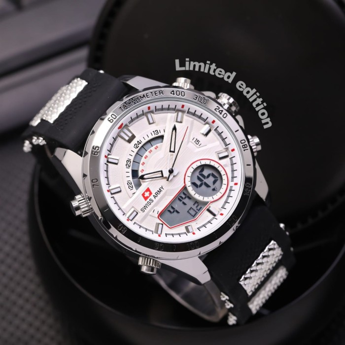 Jam Tangan Pria Fashion Terbaru Murah Watch Keren COD W8W3 Jam Tangan Pria Swiss Army Digital & Anal