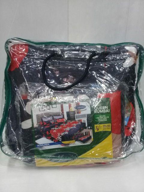 Bedcover California 160 X 200 New Motif ( Queen Size ) Katun Selembut Sutra Kualitas Premium