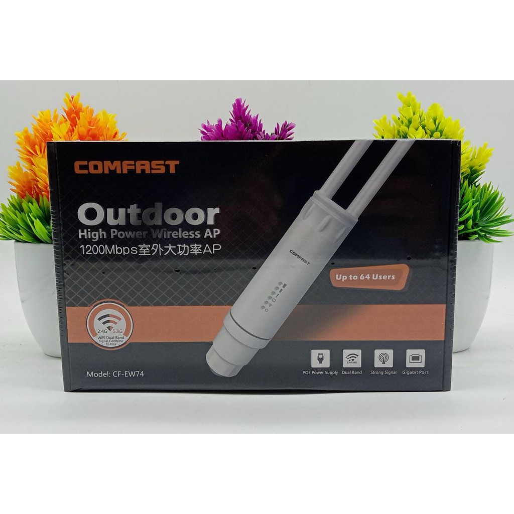 Original Comfast CF-EW74 Repeater WiFi Extender 1200Mbps 2.4Ghz & 5GHz Outdoor AP WiFi Router