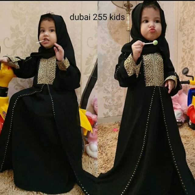 ABAYA DUBAI 255 kids abaya anak- anak