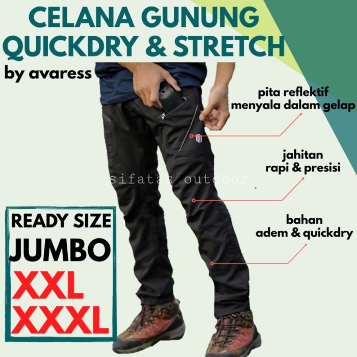 Celana Gunung Hiking Terbaru Kualitas Premium Quick Dry Olahraga Pria Wanita S0X2 Cargo Murah Celana