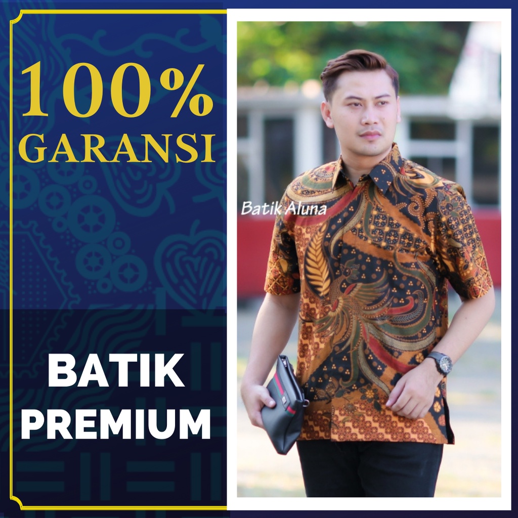 [ NEW MOTIF ] Batik Solo Lengan Pendek Pria Batik Premium Kemeja Batik Pria Lengan Pendek Modern