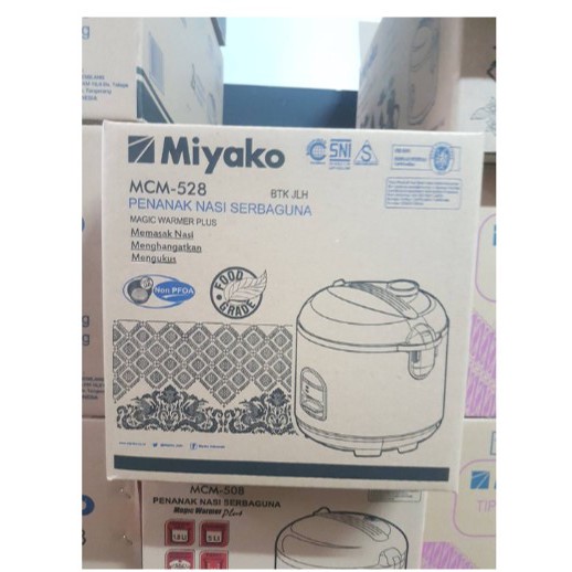 Rice Cooker / Magic Com Miyako 1.8Liter MCM-528 BTK JLH 3in1 GARANSI