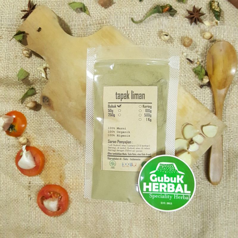 

TAPAK LIMAN BUBUK 100 GRAM - Elephantopus Scaber - BUBUK HALUS - MURNI TANPA CAMPURAN - ORGANIK