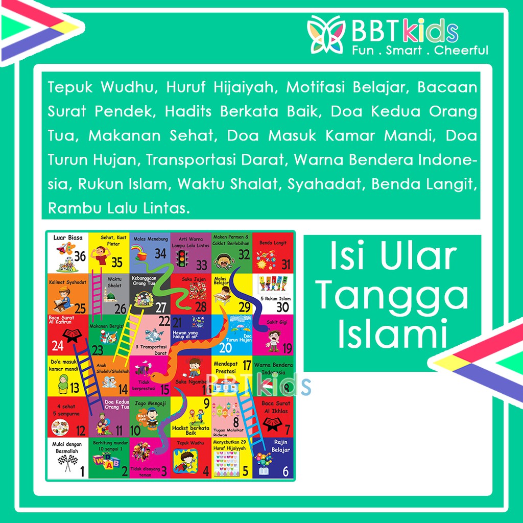 ULAR TANGGA JUMBO ISLAMI BANTAL DADU  SPINNER MAINAN ANAK BOARD GAME EDUKASI GIANT SNAKE LADDE