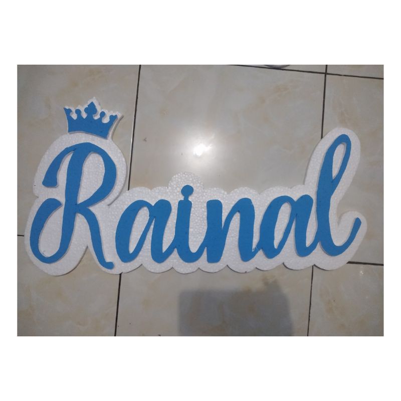 Styrofoam Nama untuk backdrop