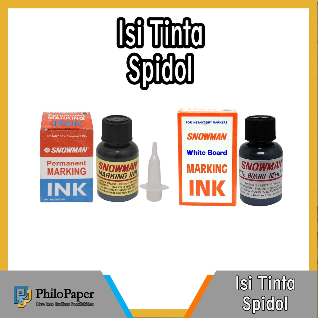 

ATK ~ Isi Refil Tinta Spidol Hitam Snowman