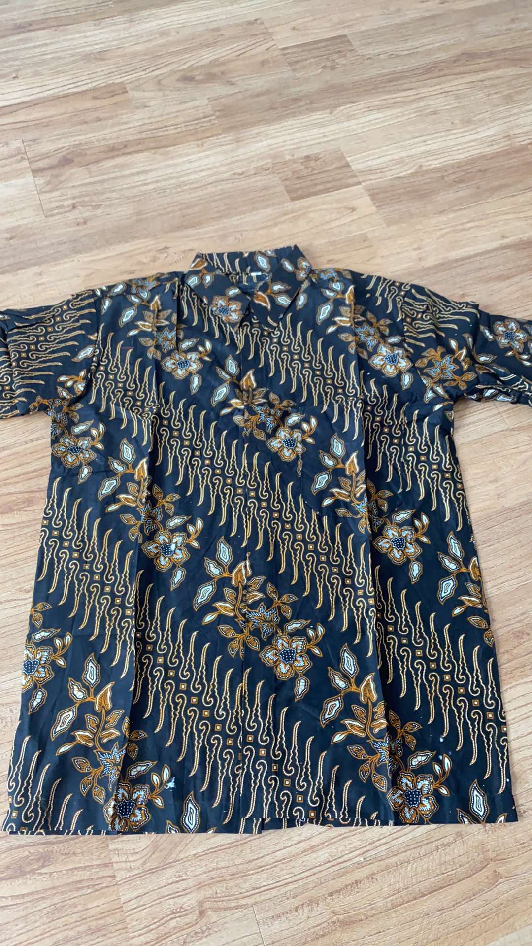Bswart Batik Hrb026 Kenongo Hem Batik Seno Kembang Kemeja Batik Pria