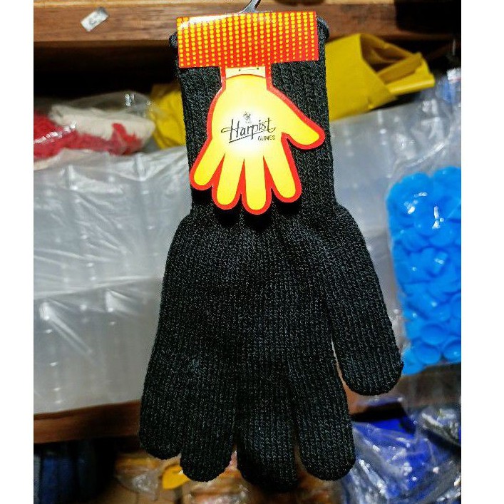 SARUNG TANGAN RAJUT HITAM MUSIM DINGIN HANGAT TEBAL