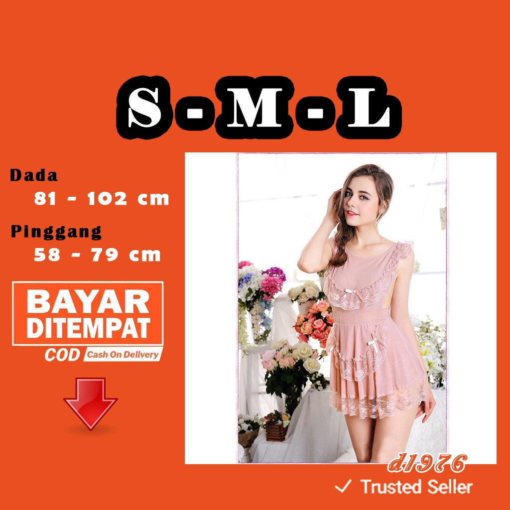 d1976 Baju Dress Haram Lingerie Sexy Wanita Lingeri Seksi Lingery All Size S M L OFL-F351