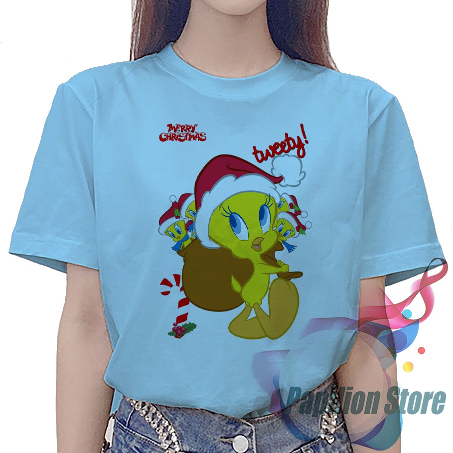 Baju NATAL TWEETY / Kaos NATAL TWEETY / T-Shirt CHRISTMAS TWEETY / Oblong CHRISTMAS TWEETY