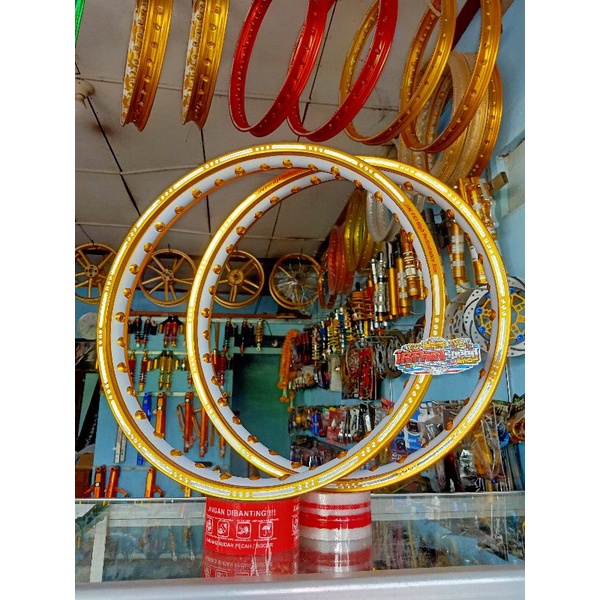 velg jinfei twotone slod Ukuran 140 ring 17 harga sepasang