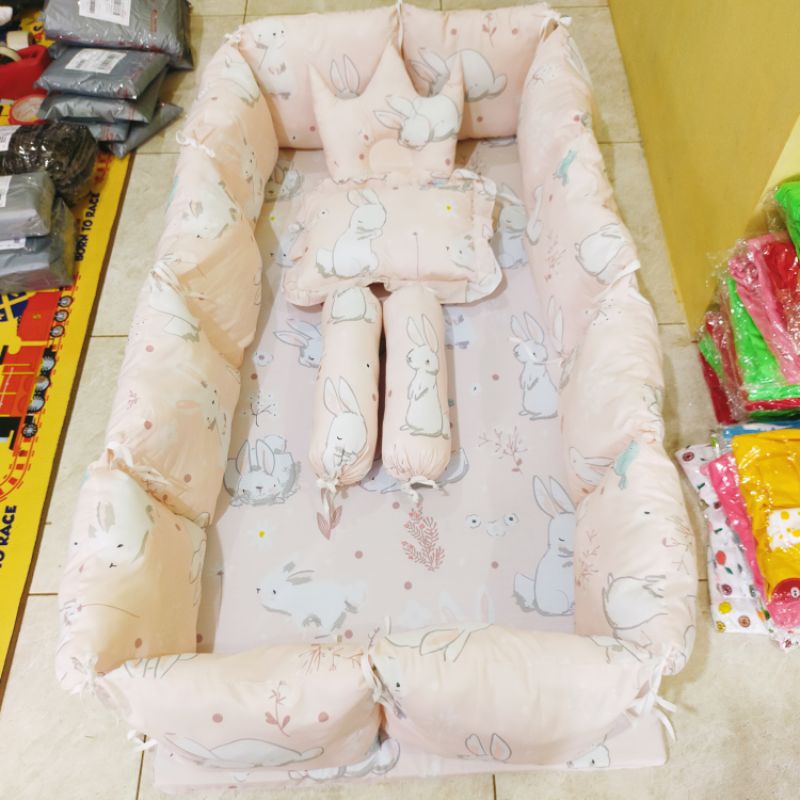 Matras Box Bayi Bumper Dacron Kasur Busa Set Bantal Guling Bantal crown Ukuran Bisa Riquest