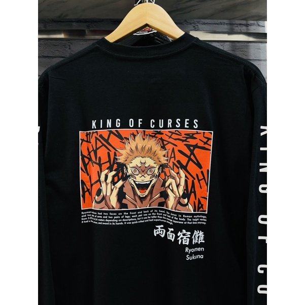 Longsleeve Sukuna King Curses Jujutsu Kaisen Anime Manga Premium