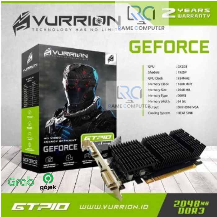 VGA CARD NVIDIA GT710 2GB DDR3 MEMORI GRAFIK GT 710 64BIT