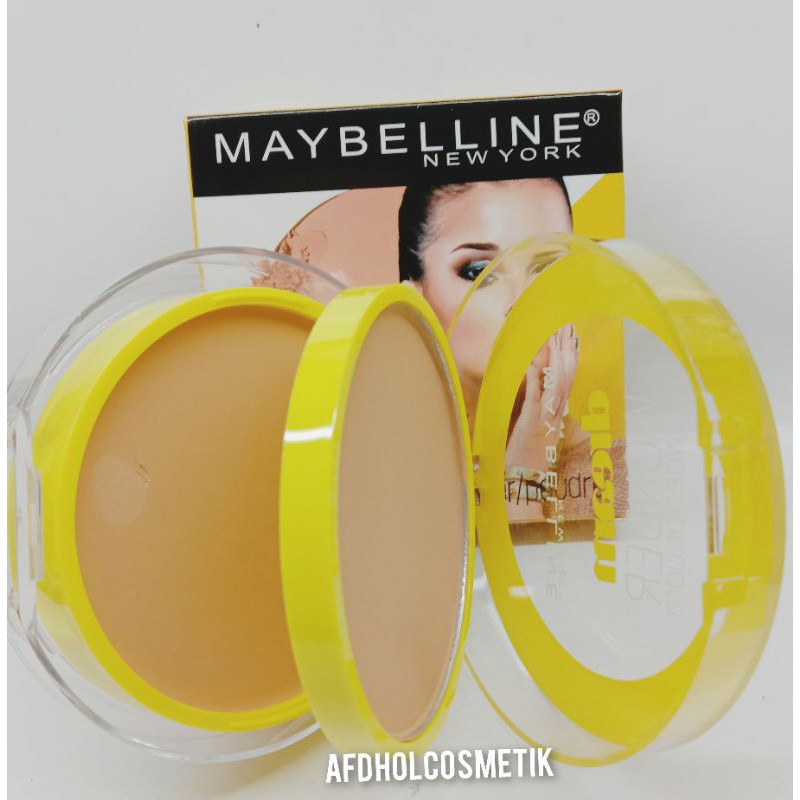 PROMO HEMAT BEDAK POWDER+BASAH 2 IN 1 MAYBELLINE KEMASAN KUNING PER PCS