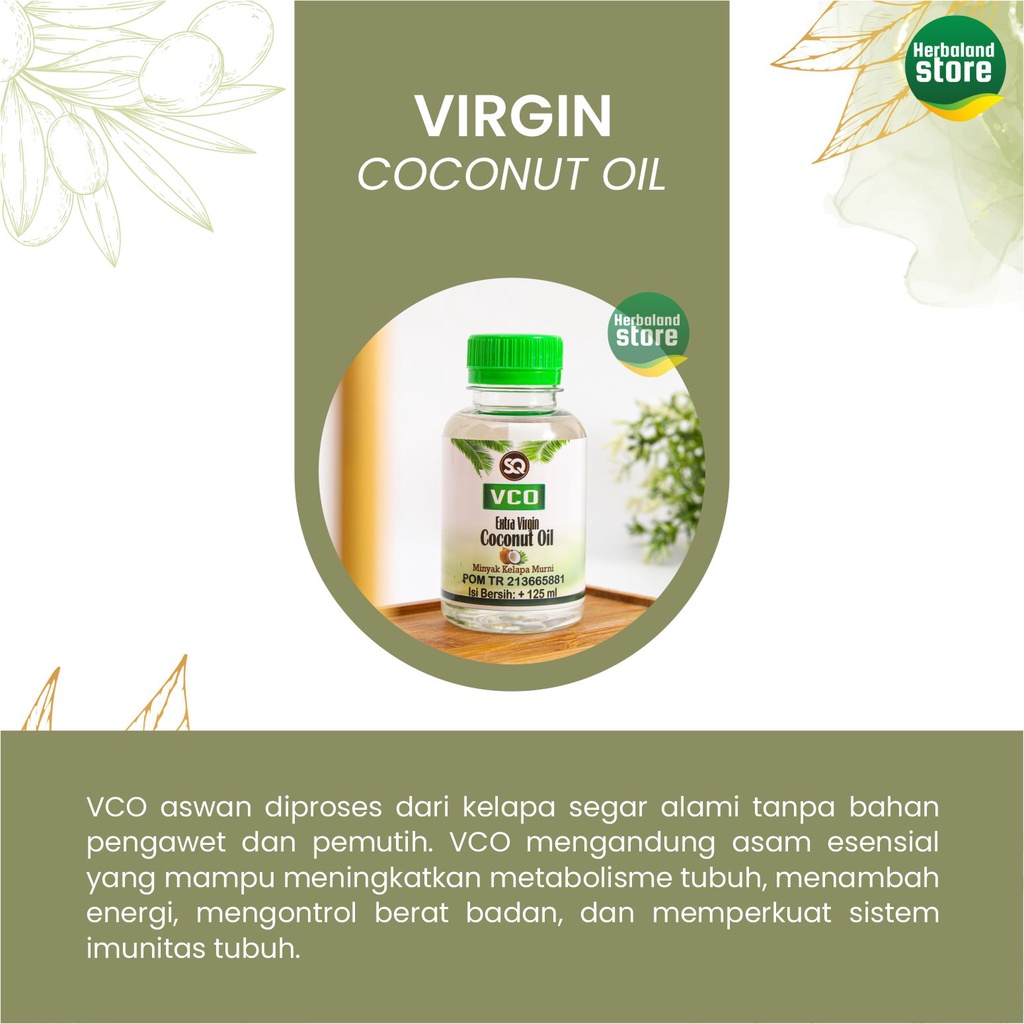SQ VCO Virgin Coconut Oil 125 ml