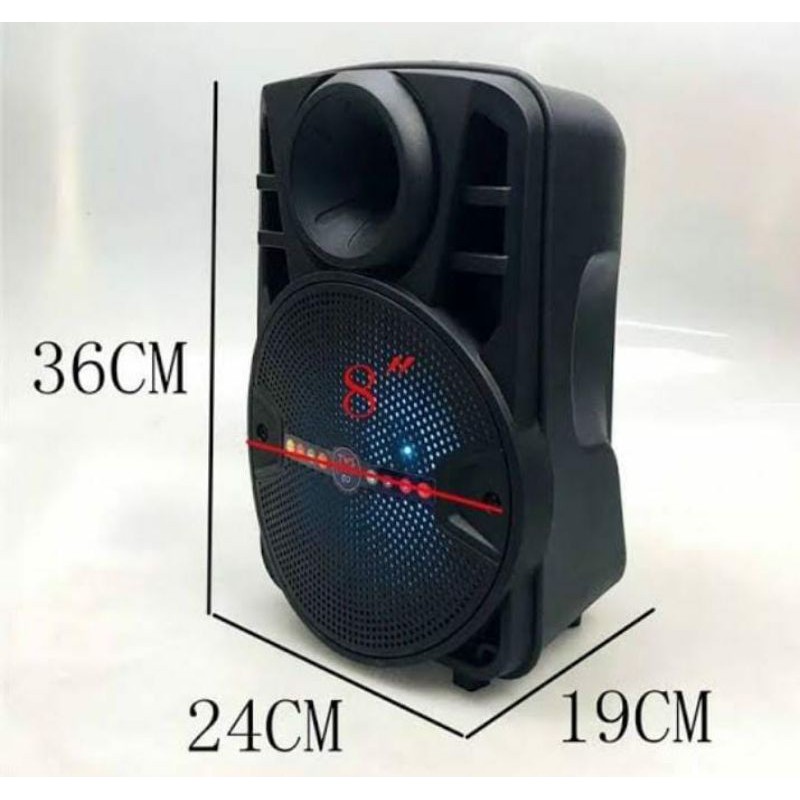 (COD) SPEAKER BLUETOOTH ALP-803 SPEKER PORTABLE SUPER BASS PREE MIC KARAOKE