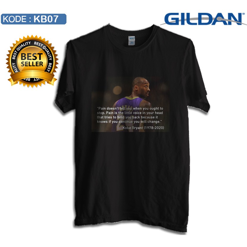 Kaos kobe bryant lakers - basketball shirt original gildan kb07