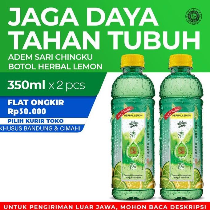 

ADEM SARI - Ching Ku Minuman Penyejuk Vitamin C Herbal Lemon 2x350 Ml