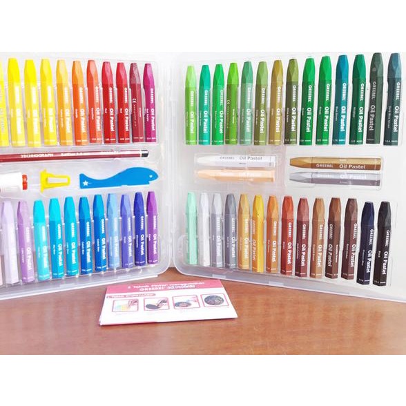 

♦ Crayon / Oil Pastel Grebel 55 Warna ✺
