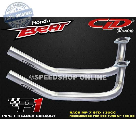 PIPA KNALPOT CLD MP7 RACE BOBOKAN BEAT SCOOPY BEAT FI 26MM 28MM
