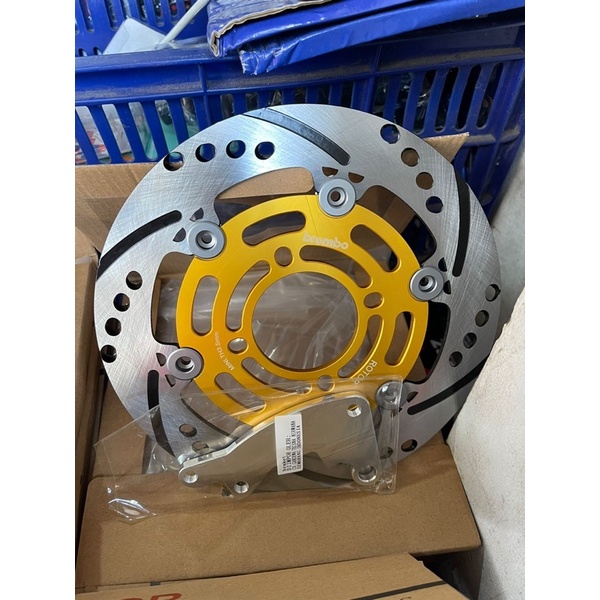 Piringan cakram depan original psm jfk rotor 8.1 disk piringan cakram depan beat scoopy vario spacy 220 mm psm includ breket kaliper standar disk 220mm FOURSIX_46