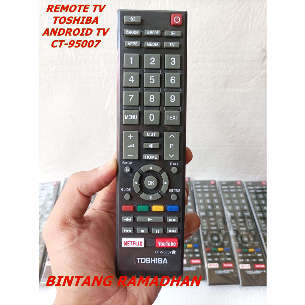 REMOTE TV TOSHIBA REGZA ANDROID TV CT-95007 ORIGINAL PABRIK