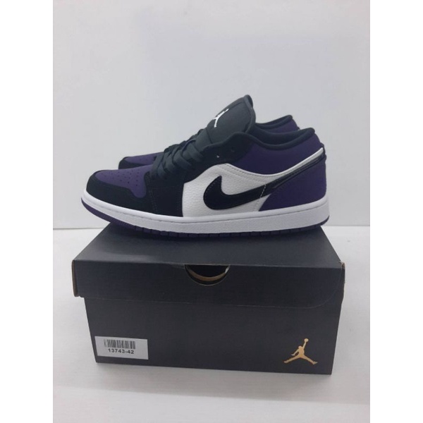 Jordan 1 Low Court Purple-White/Black-Court Purple