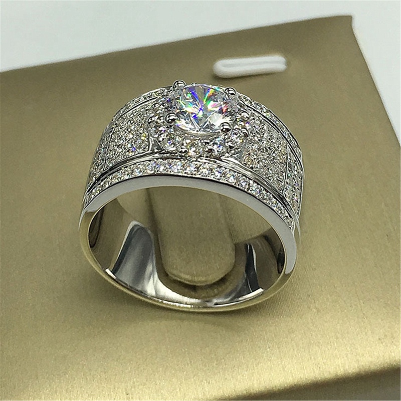 Women's Fashion Inlaid Zircon Wedding Rings Jewelry Accessories