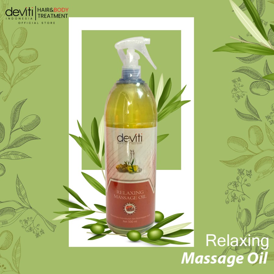 Deviti Relaxing Massage Oil Pome Menyegarkan dan Melembabkan Kulit 500Ml