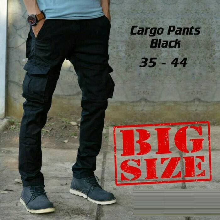 Celana Pendek Cargo Kempol Pendek Army Hitam Metal Punk Prapatan Rebel L4F7  Celana Panjang Carg