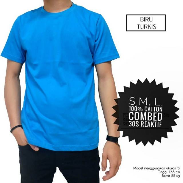 Kaos polos catton combed 30s