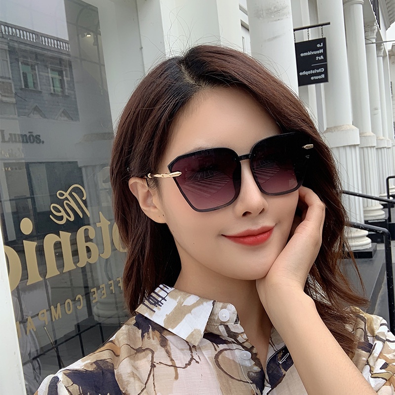 Kacamata Hitam Model Cermin Butterfly Bahan Metal Untuk Pengemudi