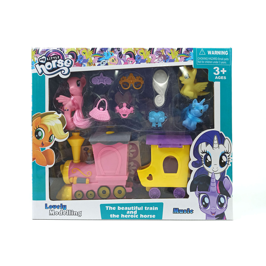 My Little Pony Train Toy - Mainan Kereta Api Kuda Pony - NB-04121