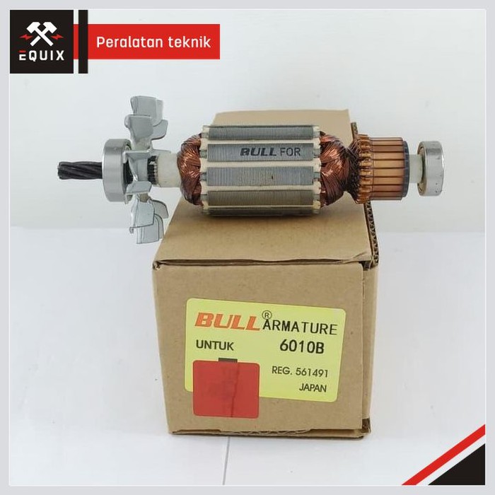 ANGKER BULL ARMATURE 6010B FOR MESIN BOR TANGAN DRILL MAKITA 6010B
