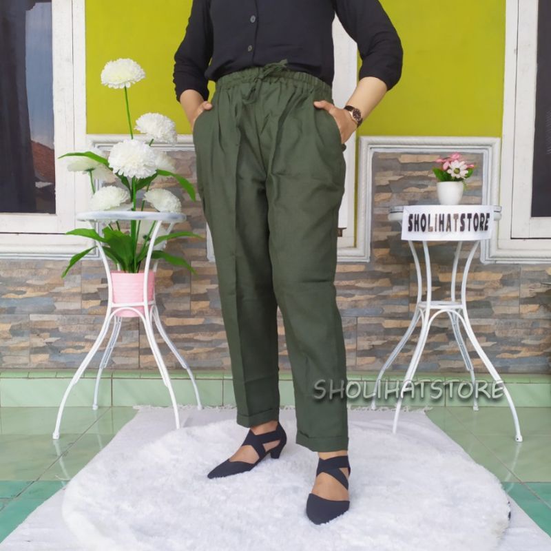 BAGGY PANTS POLOS / CELANA BAGGY PANTS WANITA POLOS BAHAN SEMI WOLL PREMIUM / CELANA KERJA WANITA / CELANA KANTOR WANITA / CELANA BAGGY WANITA / BAGGY PANTS POLOS SIZE L XL XXL JUMBO / CELANA LINEN / CELANA BAHAN WANITA JUMBO / LINEN PANTS HIGT WIST