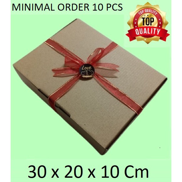 

30x20x10 Cm Dus Kotak Karton Packing Kemasan Box Sepatu Souvenir Kardus Serba Serbi