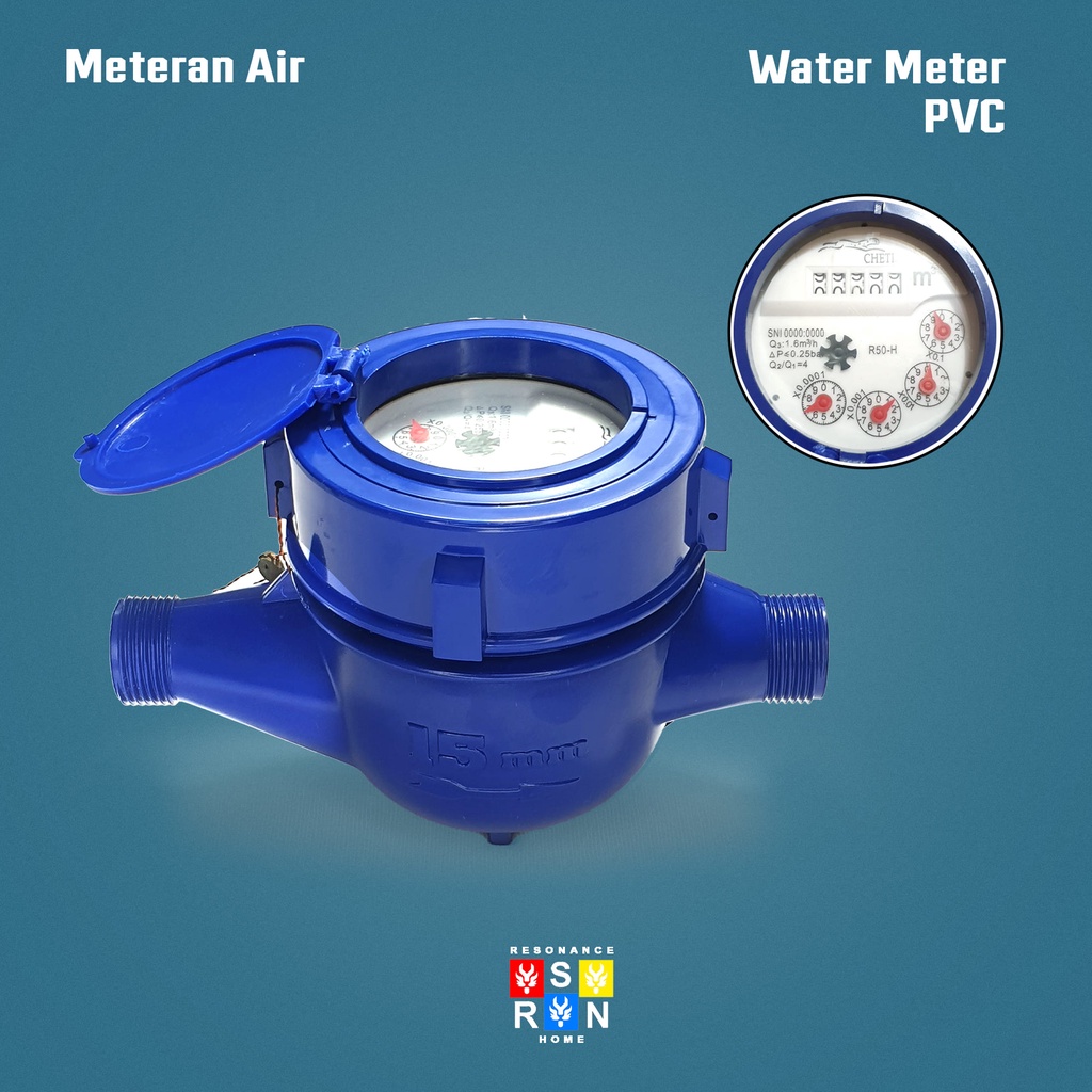 Meteran Air PVC 1/2 Inch Water Meter / Meteran Air PAM Resonance Home