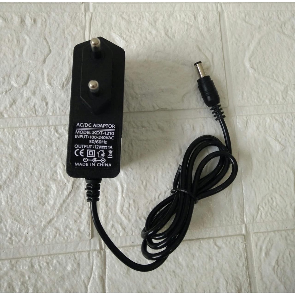 Jual AC/DC ADAPTER 12V 1A model KDT-1210 | Shopee Indonesia