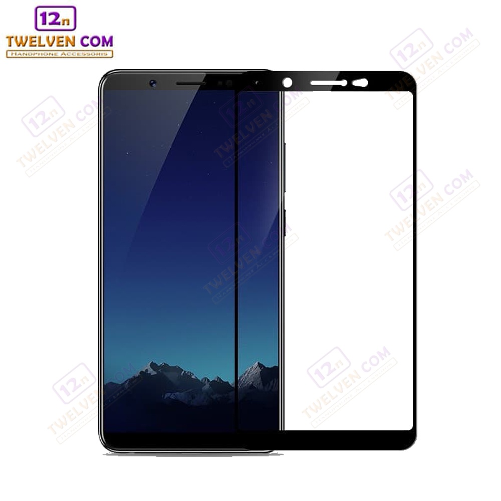 [FLASH SALE] zenBlade 5D Full Cover Tempered Glass Vivo V7+ - Hitam