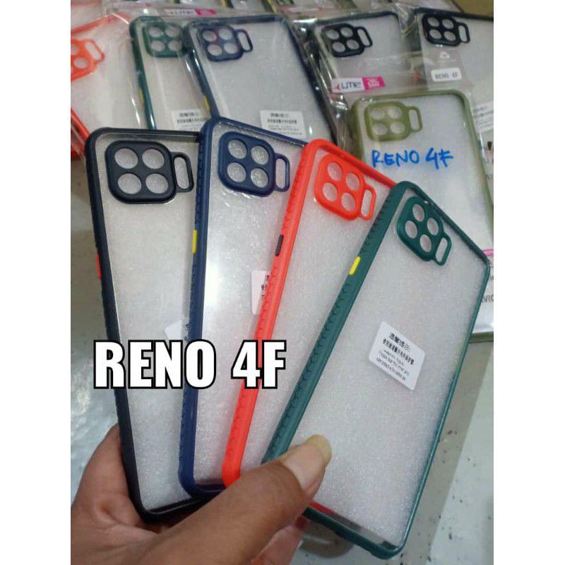 ORIGINAL ✅ SOFTCASE CASE HYBRID FUZE CRYSTAL OPPO RENO 4F - CASING HARDCASE OPPO RENO4 F BACK COVER