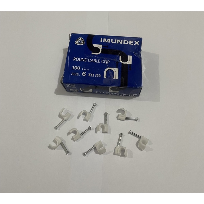 Klip kabel pvc Imundex isi 100pcs