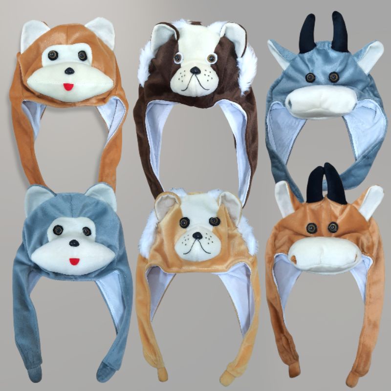 [COD] TOPI ANAK KARAKTER HEWAN LUCU MURAH