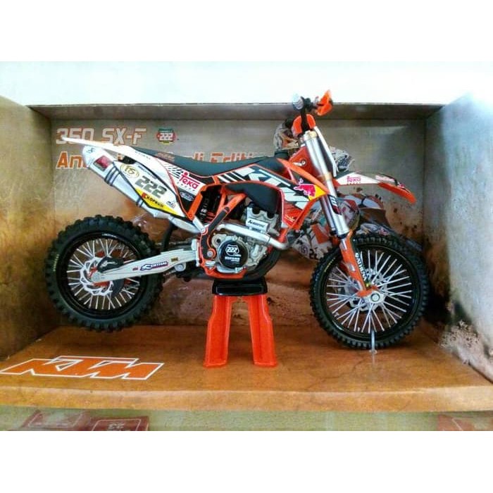 Diecast New Ray Vespa - Diecast Motogp - Diecast Ducati Diecast Miniatur Motor Trail Ktm 350 Sx-F