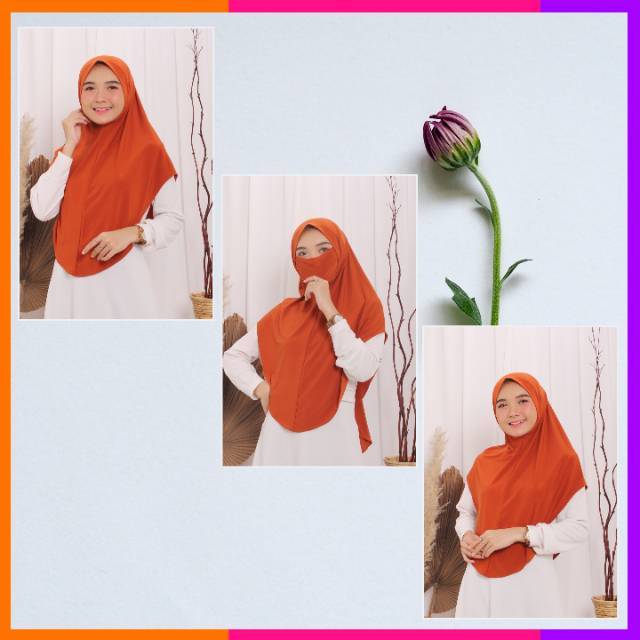 HIJAB / JILBAB NISSA NIQOB - BAHAN STELA HALUS