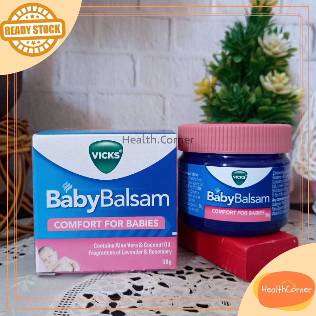 Vicks Baby Balsam 50gr / Calming Rub Baby / Vaporub Baby / Balsem Anak